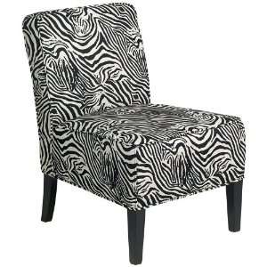  Dube Zebra Pattern Armless Chair: Home Improvement