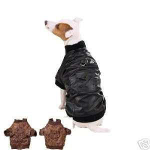 Zack & Zoey Dog Bomber Jacket Coat BLACK MEDIUM: Kitchen 
