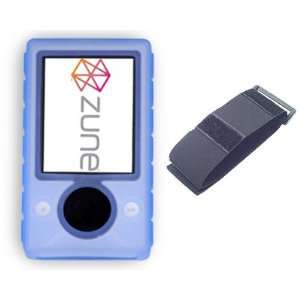  3 in 1 Microsoft Zune Combo Set   Baby Blue Silicon 