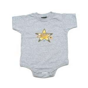 Old Time Sports Montgomery Biscuits Infant One Piece Bodysuit   Steel 