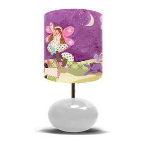  Slumbering Fairies on White Base Lamp: Baby