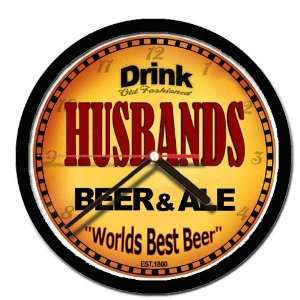  HUSBANDS beer and ale cerveza wall clock: Everything Else