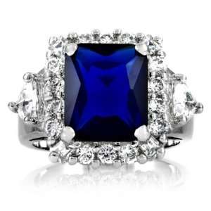   Sapphire CZ Cocktail Ring   Night at the Oscars: Emitations: Jewelry