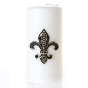  Wilco Home Black Fleur de Lys Candle Pin: Home & Kitchen