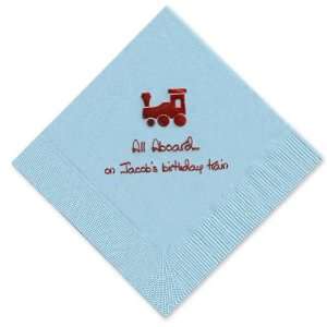 Choo Choo Foil stamped Napkins