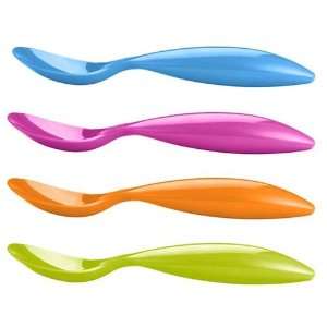   Brights 6 Inch Melamine Ice Cream Spoons, Set of 4: Kitchen & Dining