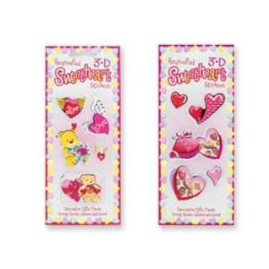  Handcrafted 3 D Sweetheart Stickers Case Pack 72 
