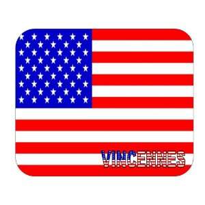  US Flag   Vincennes, Indiana (IN) Mouse Pad Everything 