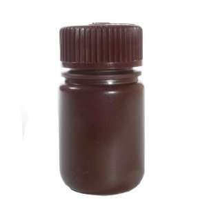 Nalgene DS2185 0004 Amber Wide Mouth Sample Bottle, HDPE, 125mL (Case 