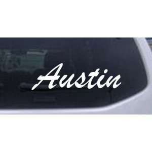  Austin Car Window Wall Laptop Decal Sticker    White 42in 