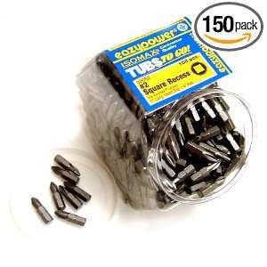 Eazypower 00052 #2 Square Recess One Inch Insert Bits, 150 