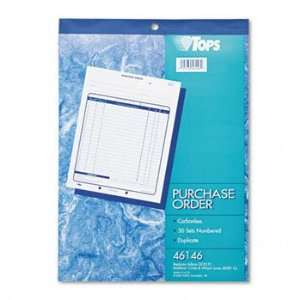 TOPS 46146   Purchase Order Book, 8 1/2 x 11, Two Part Carbonless, 50 