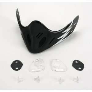   : AFX Helmet Chin Bar , Color: Flat Black Multi 0133 0277: Automotive