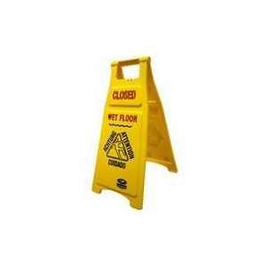  Yellow Closed Sign (10 0611) Category: Safety Signs: Home 