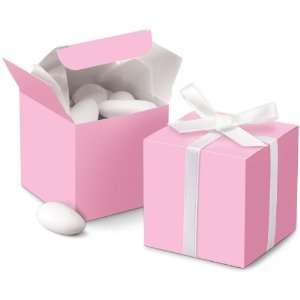  Wilton 1006 0632 Pink Square Favor Box Kit, 100 Count 