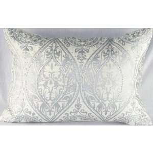  Small Velvet Pillow in Ivory and Silver