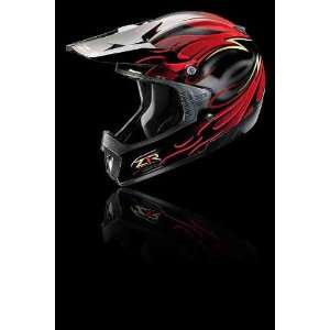   Flame Offroad Motorcycle Helmet / Adult / Red / Xs / PT # 0110 0925