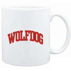  Mug White  Wolfdog ATHLETIC APPLIQUE / EMBROIDERY  Dogs 