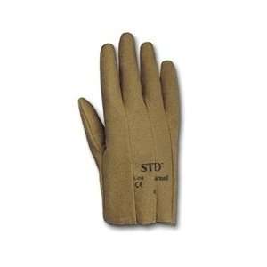  Ansell STD ® Vinyl Impregnated Slip On Glove   Size 9 Tan 