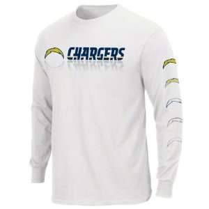  San Diego Chargers White Dual Threat III Long Sleeve T 