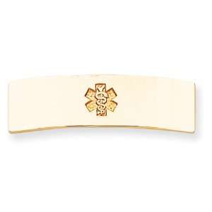  14k Gold Non enameled Medical Jewelry Plate Jewelry