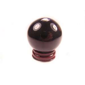   Obsidian Natural Crystal Ball 44 mm wt woodstand: Home & Kitchen