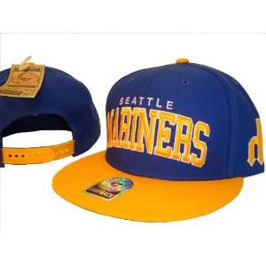 Seattle Mariners Blue & Yellow Adjustable Snap Back Baseball Cap Hat G