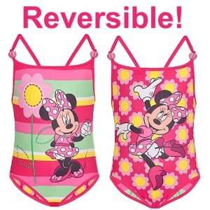   Minnie Mouse Reversible Swimsuit Size 2T For 