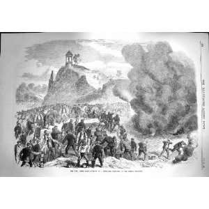  1870 War Paris Burning Petroleum Buttes Chaumont