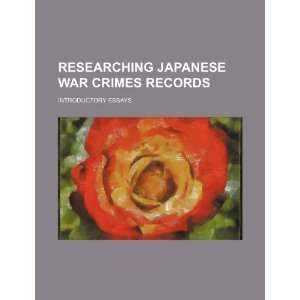  Researching Japanese war crimes records: introductory 