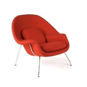  Alphaville Design Mid Century Modern Red Wombat Chair 