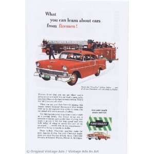  1956 Chevrolet Two Ten 4dr Sedan Red Firehouse car 