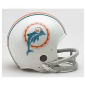  1972 Miami Dolphins Throwback Mini Helmet: Sports 