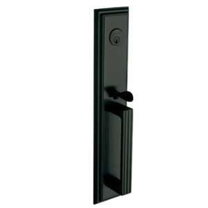 Baldwin 6605190DM Satin Black Estates, Tremont Dummy Exterior Trim 