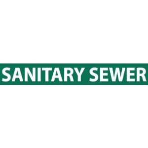   PIPE MARKERS SANITARY SEWER 1X9 3/4 CAPHEIGHT VINYL