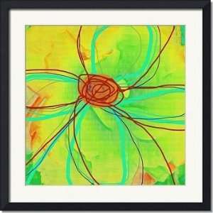  Big Pop Floral IV by Ricki Mountain 24x24 Framed Art 