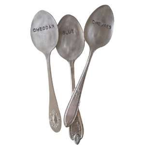   Silver Spoon Cheese Markers Cheddar Blue and Chevres Made in the USA