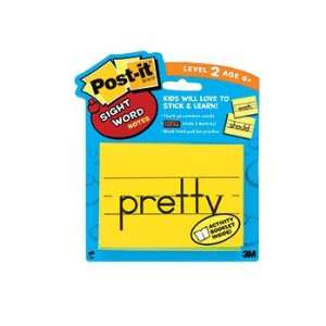  9 Pack 3M COMPANY POST IT SIGHT WORD NOTES 2: Everything 