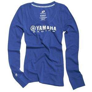   One Industries Womens Yamaha Forward T Shirt   Small/Blue: Automotive
