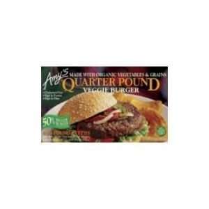 Amys Organic Veggie Burger Quarter Pound, 10 Oz (Pack of 12)  