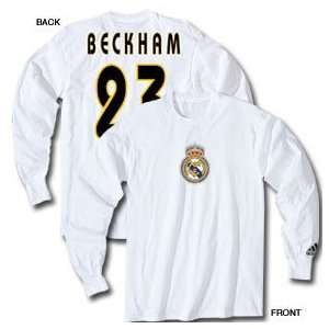  adidas Real Madrid Beckham T Shirt: Sports & Outdoors