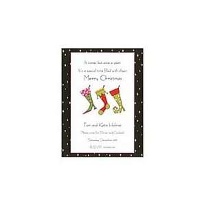   Chic Stockings Invitation Holiday Invitations