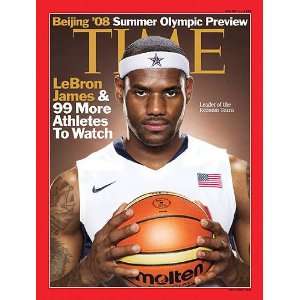  Beijing 08 Summer Olympic Preview   LeBron James by TIME 