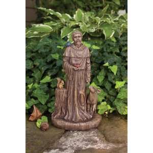  Pack of 2 Natures Story Teller St. Francis Statues with 