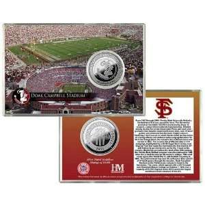 BSS   Florida State University Doak Campbell Stadium Silver Coin Card