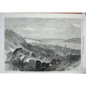   1867 Dundee City Balgay Hill Scotland Town Houses Art