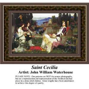  Saint Cecilia, Cross Stitch Pattern PDF  Available 