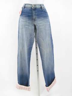 AMNESIA Denim Tweed Jeans Pants Size 42  