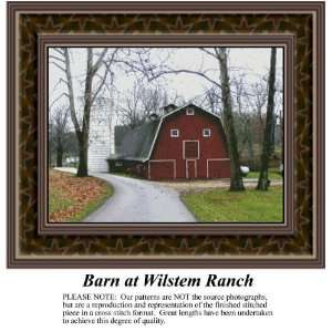  Barn At Wilstem Ranch Cross Stitch Pattern PDF  