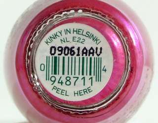 OPI Nail Polish Lacquer Kinky In Helsinki Bright Pink Purple Shimmer 